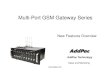 Multi-Port GSM Gateway SeriesMulti-Port GSM Gateway Series New Features OverviewNew Features Overview AddPac Technology Sales and Marketing Contents • Multi-Port Setting for GSM