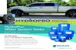 HYDROPRO TOUGH Water System Tanks · 2019. 12. 10. · HydroPro tanks provide years of dependable water system storage and delivery service! If the rustproof, non-corrosive polypropylene