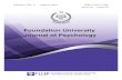 Foundation University Journal of Psychologyfujp.fui.edu.pk/revolume2/FUI Journal of Psychology2017Vol2No. 1.pdf · 1. National Institute of Psychology, Quaid-i-Azam University Islamabad