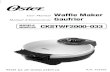 Waffle Maker Gaufrier - Oster Canada · waffle iron. Bake as directed. Yield: 8–10 Waffles aloha Dessert waffles A pretty dessert that is guaranteed to please your guests 8 prepared