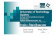 UTS lecture Oct 2011 - AustStab · 2017. 6. 13. · Category of stabilisation Indi cative laboratory strength after stabilisation Common binders adopted Anticipated performance attributes