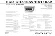 HCD-GRX10AV/RX110AV - Diagramasde.com...Model Name Using Similar Mechanism HCD-H991AV CD Mechanism Type CDM38L-5BD29AL/ CDM38LH-5BD29AL Base Unit Type BU-5BD29AL Optical Pick-up Type