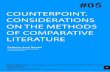 COUNTERPOINT. CONSIDERATIONS ON THE METHODS OF … · 2020. 7. 16. · a counterpoint which, while not being a mere addition of its parts, allows for the recognition of each of them