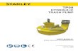 HYDRAULIC TRASH PUMP - Stanley Infrastructure...TP08 User Manual 3TABLE OF CONTENTS SERVICING: This manual contains safety, operation and routine maintenance instructions. STANLEY