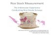 The Indonesian Experience Conducting Rice Stocks Surveys · 2016. 11. 28. · BULOG (Indonesian Bureau of Logistics) Sampling Frame Respondent Group Sampling Frame Non-agricultural