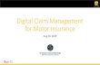 Digital Claim Management for Motor Insurance...insurance as a social good, rather than a necessary evil $480M Total Funding Amount $57M Revenue 2018 LEMONADE'S CLAIM PROCESS CLAIM