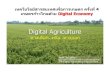 Digital Agriculture · 2015. 6. 16. · ICDT + Agriculturists + Human Sensing . ... E-Agriculture Strategy Guide : FAO/ITU . การพัฒนางานวิจัยและเทคโนโลยรสารสนเทศการเกษตร