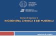 Corso di Laurea in INGEGNERIA CHIMICA E DEI MATERIALI · 2016. 6. 23. · Dal laboratorio . all’impianto industriale . 6 . 7 ... conoscenza dei processi industriali della chimica
