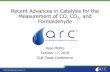 Recent Advances in Catalysis for the Measurement of CO, CO , … · 2018. 11. 3. · 1. Methane 2. Ethylene 3. Acetylene 4. Ethane 5. Propylene 6. Propane Conventional FID Jet Luong,