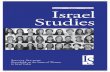 Volume 18 Number 3 Fall 2013 Israel Studies - BGUin.bgu.ac.il/en/bgi/Site Assets/Pages/Journals/Israel Studies (Latest... · Men’s Groups as a New Challenge to the Israeli Feminist