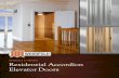MATERIALS & FINISHES Residential Accordion Elevator Doors...Residential Accordion Elevator Doors WALNUT Materials & Finishes Woodfold maintains a wide range of designer finishes to