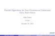 Parallel Algorithms for Four-Dimensional Variational Data ......Brief Introduction to 4D-Var Four-Dimensional Variational Data Assimilation 4D-Var is the method used by most national