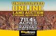 UNRESERVED ONLINE · 400 E. Washington St. Francis, KS 67756 BigIron Realty representatives will be there to answer questions about the property and assist buyers with bidding online.