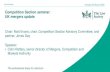 Competition Section seminar: UK mergers update · control Inclusive A2, A4, A5, B1, C2 Nov 2018 Competition Section annual dinner and awards: Podcast of keynote speech on Brexit and