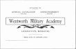 Wentworth Military Academy - Microsoft€¦ · MoRELAND WILLIAM SCHUMAN, Kansas City, Mo. Company Drill Prize to Co. A—QuiNTUs HOLLAND SPICKNALL, Cadet Captain. Special Mention