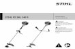 FS 240 260 R Brushcutter Instruction Manual...FS 240, FS 240 R English 3 The terminology utilized in this manual when referring to the power tool reflects the fact that different types