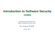 Introduction to Software Securitysecuresw.dankook.ac.kr/ISS18-1/ISS_2018_01_Intro_part1.pdfComputer Security & OS Lab., DKU References: Introduction to Computer Security by Michael