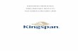KINGSPAN GROUP PLC PRELIMINARY RESULTS Year Ended …...acquisition of Synthesia which in both the home and export markets delivered an excellent first year’s performance, and ahead