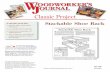 WJC028 Stackable Shoe Rack - Woodworking | Blog...Thank you for purchasing this Woodworker’s Journal Classic Project plan. Woodworker’s Journal Classic Projects are scans of much-loved
