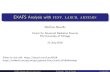 EXAFS Analysis with feff larch artemis · 2018. 7. 21. · EXAFS Analysis Strategy: How to get N, R, and more ˜(k) = X j S2 0 N jf (k)e 2R j= (k)e 2k 2˙2 kR j 2 sin[2kR j + j(k)]