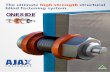 X Y R blind fastening system....ASTM A325M and International Structural standards. Bolt Size Ultimate Stress (MPa) Yield Stress (MPa) Proof Stress (MPa) Hardness Range HRC Shank Area