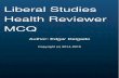 Cover Page Liberal Studies Health Reviewer MCQ › web-assets › ebook › health-reviewer-quiz-b… · Tooth Extraction Post-Natal Control of Diarrheal Disease Provisions on Free