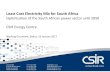 Least Cost Electricity Mix for South Africa Re-Optimisation - CSIR... · 2017. 1. 19. · • Former Africa manager of PLEXOS (software package used for the IRP) 4 Same software package