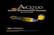 Multi-Parameter Sonde - Teledyne ISCO Sensor... · 1-1 AQ700 Multi-Parameter Sonde Section 1 Introduction 1.1 Overview The AQ700 Sonde is designed to monitor from one to ten water