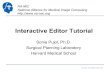 Interactive Editor Tutorial · NA-MIC National Alliance for Medical Image Computing  © 2010, All Rights Reserved Interactive Editor Tutorial Sonia Pujol, Ph.D.