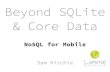 Beyond SQLite & Core Data - YOW! Conference...Core Data CouchBase Lite YapDatabase LevelDB Awesome Crap Cost of Abstraction CBLQuery *query = [[self.database viewNamed:@"tags"] createQuery];