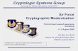 Cryptologic Systems Group - SRI Internationalfm.csl.sri.com/LAW09/2009/smith-law09-AF-Cryptographic-Moderniz… · “Securing the Global Information Grid (GIG)” Slide #8 DoD Crypto