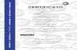 CERTIFICATO - Steril Verona · (IAF 35) Ethylene oxide sterilization services for medical devices (IAF 35) Per l ¶Organismo di Certificazione For the Certification Body 7h9,WDOLD6