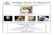 Temple Beth El Bulletin - Shapiro€¦ · On February 1, Bette and Marvin Heidenrich celebrated their 63rd Anniversary! They were married in 1953 and have been members of Temple Beth