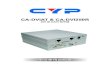 CA-DVIA T & CA-DVI250Rzh-tw.cypress.com.tw/admin/uploadfile/2012103061926-yln9...3 L/R IN：以 3.5mm 類比音源線傳輸線連接到類比音源裝置。4 COAX & L/R AUDIO ：切換