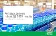 Refresco delivers robust Q2 2020 results · 2020. 9. 8. · Template name: Text and Image (S) Q2 2020 highlights Robust performance… •Volume flat at ~3.0 billion liters •Gross