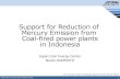 Support for Reduction of Mercury Emission from Coal-fired power … · 2021. 1. 13. · standard from coal-fired power plant. The survey found that the most of coal-fired power plants