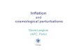 Lectures inflation Ecole Gif 14 · Outline 1. Homogeneous inflation 2. Cosmological perturbations: from quantum fluctuations to observations 3. Beyond the simplest models More details