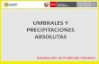 UMBRALES Y PRECIPITACIONES ABSOLUTAS · 75p