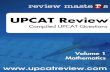 COPYRIGHT DISCLAIMER · Compiled UPCAT Questions / Volume 1 Enroll in the Online UPCAT Review! Call 0922-8-REVIEW 1 Choose the letter of the best answer. 1. 2 1 5 3 1 15 A. 3 2 8