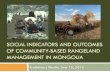 SOCIAL INDICATORS AND OUTCOMES MANAGEMENT IN … · 2018. 12. 19. · Institute of Geo-Ecology, RIAH, Center for Ecosystem Studies, Institute of Meteorology, Hydrology and Environment,