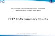 FY17 CCAS Summary Results - AcqDemo...http:/acqdemo.hci.mil DoD Civilian Acquisition Workforce Personnel Demonstration Project (AcqDemo) FY17 CCAS Summary Results Note that all results