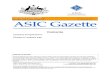 Published by ASIC ASIC GazetteAUSCHA PTY LTD 086 026 191 AUSHU CO PTY LTD 105 266 180 AUSTECH AUSTRALASIA PTY. LTD. 071 677 337 AUSTRALIAN BEER & WINE EMPORIUM PTY …