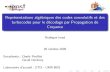Représentations algébriques des codes convolutifs et des …departements.imt-atlantique.fr/data/sc/seminaires/... · 2010. 7. 12. · Repr´esentations alg´ebriques des codes convolutifs