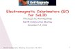 Electromagnetic Calorimeters (EC) for SoLIDhallaweb.jlab.org › 12GeV › SoLID › meeting_coll › 2014_11 › ...SoLID Collaboration Meeting, November 7-8, 2014 17 Design Consideration