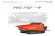 KUBOTA TRACKED DUMPER - Harper Plant EN_KUK.pdf · KUBOTA TRACKED DUMPER Transmission All levers and controls are easy to reach and operate. A grab handle bar secures the operator