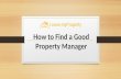 How to Find a Good Property Manager