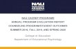 NAU CACREP PROGRAMS ANNUAL PROGRAM EVALUATION …...• Introduction to Counseling Research (New course, became EPS 617 in Fall 2019) – Counseling Specializations Measurements •