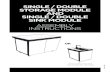 SINGLE / DOUBLE STORAGE MODULE SINGLE / DOUBLE MODULE … · 2020. 10. 5. · 6 | SINGLE/DOUBLE STORAGE MODULE & SINGLE/DOUBLE SINK MODULE ASSEMBLY INSTRUCTIONS ATTACHING THE KICK