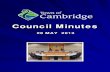 MEETING OF COUNCIL...• 31 residents of Forview Road, Mount Claremont COUNCIL MINUTES TUESDAY 28 MAY 2013 H:\Ceo\Gov\Council Minutes\13 MINUTES\May 2013\A Council Front.docx 3 Moved