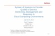 System of Systems to Provide Quality of ServiceQuality of ...System of Systems to Provide Quality of ServiceQuality of Service Monitoring, Management and Response inResponse in Cloud